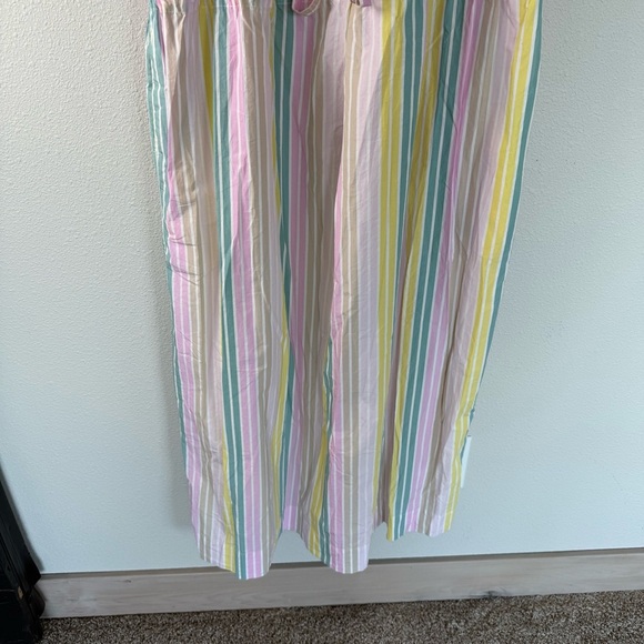 NWOT GANNI Stripe Cotton Maxi Strap Dress Multicolor Boho Casual Women’s Size 4 - Picture 16 of 16